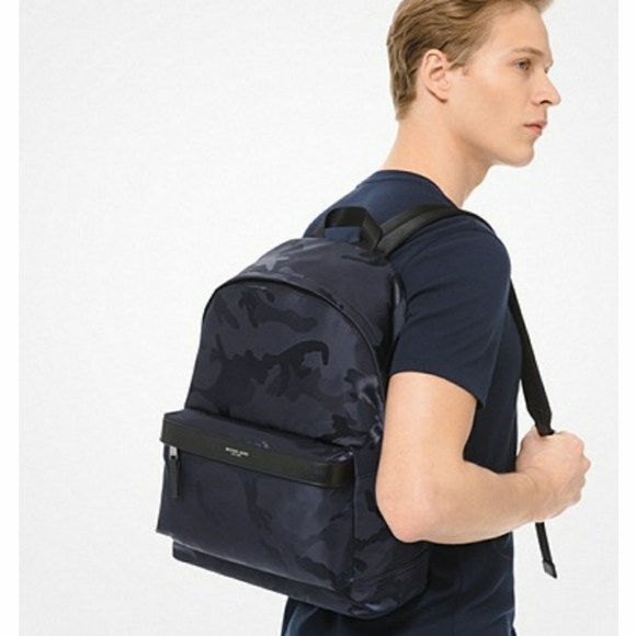 Kent Camouflage Nylon Jacquard Backpack